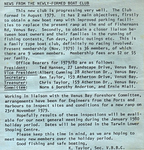 Club Newsletter, December 1979
